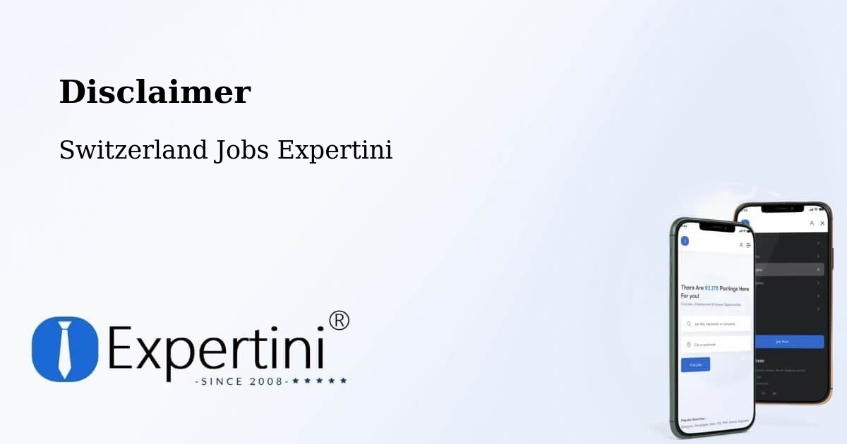 Disclaimer – Lancy - Switzerland Jobs Expertini